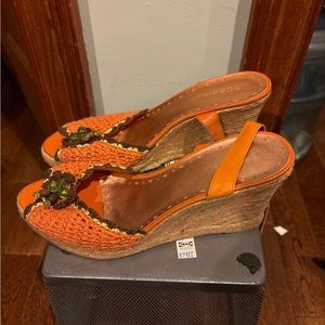 Orange Women’s Wedges